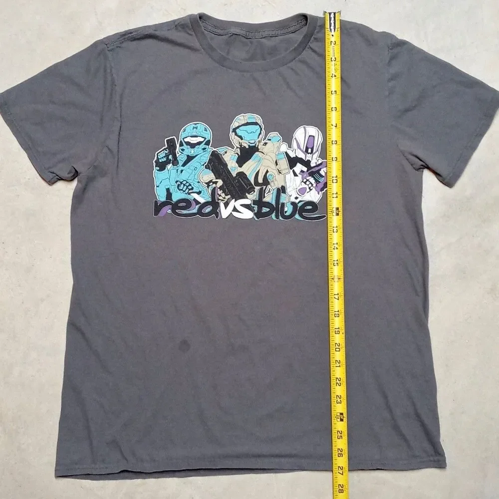 *READ* Rooster Teeth Red Vs Blue T-Shirt Mens LARGE Halo RVB Project Freelancer - Picture 6 of 7